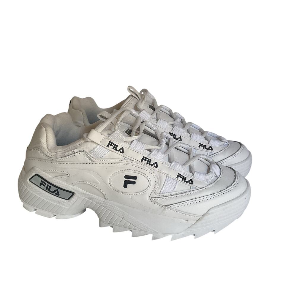 FILA D-Formation Women’s White Chunky Sneakers Shoes US 9.5 Y2K New No Box